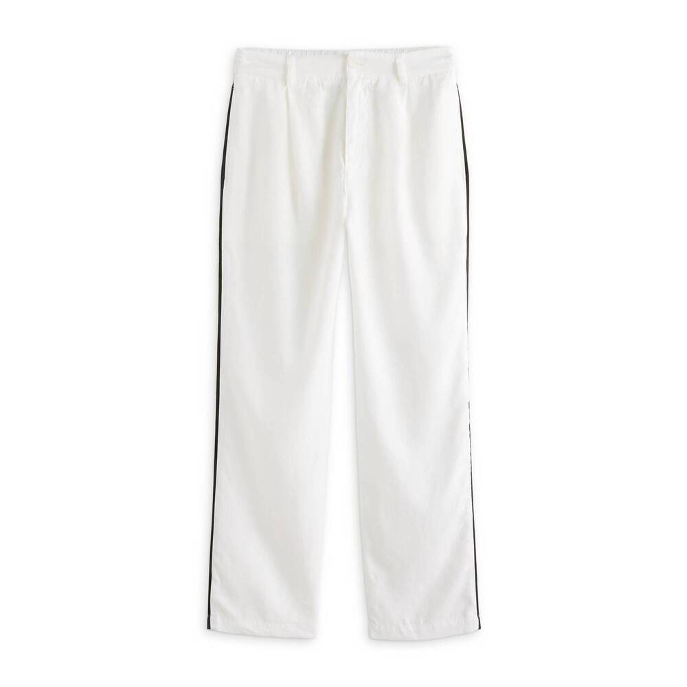 NEW BELLA DAHL women's piped trouser pant in off white
